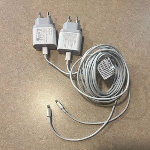 Two (2) European USB C lightning fast iPhone chargers